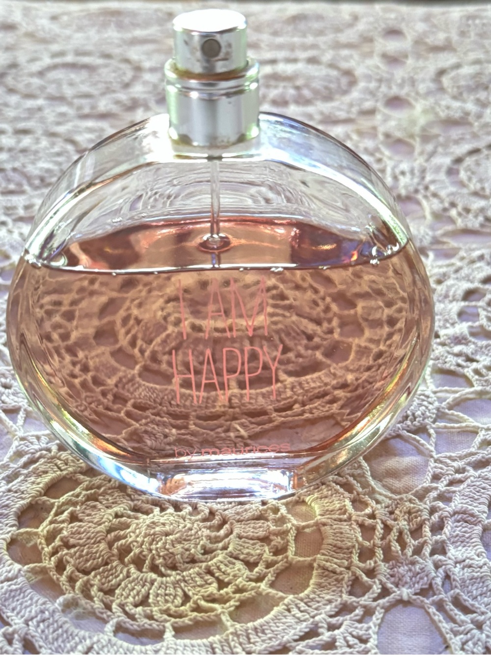 Maurices ‘I Am Happy’ 3.4 fl oz Women's EDT Spray Glass Bottle Missing Top